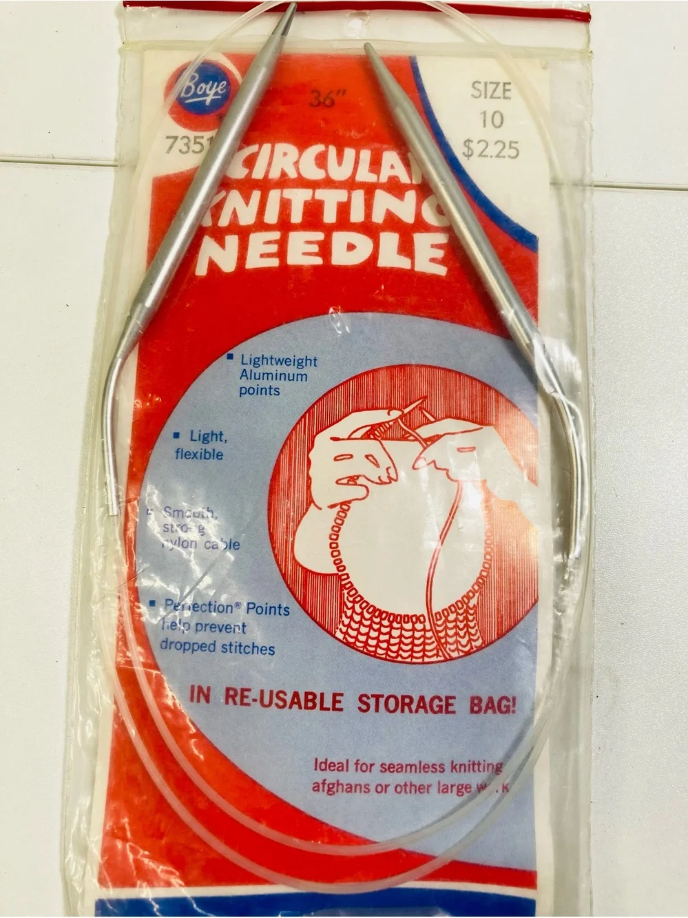 Boye Circular Knitting Needles Size 10 36 inch